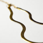 Load image into Gallery viewer, Xya Flat Snake Necklace
